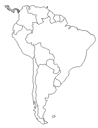 地图南美洲