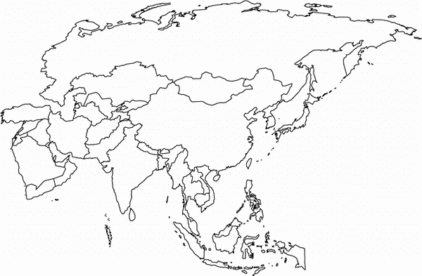 Carte d'Asie
