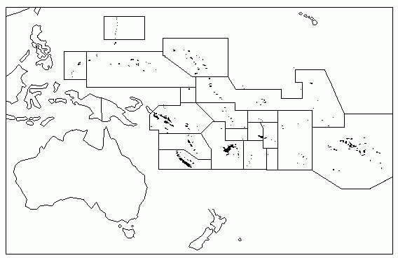 Carte de l'Océanie